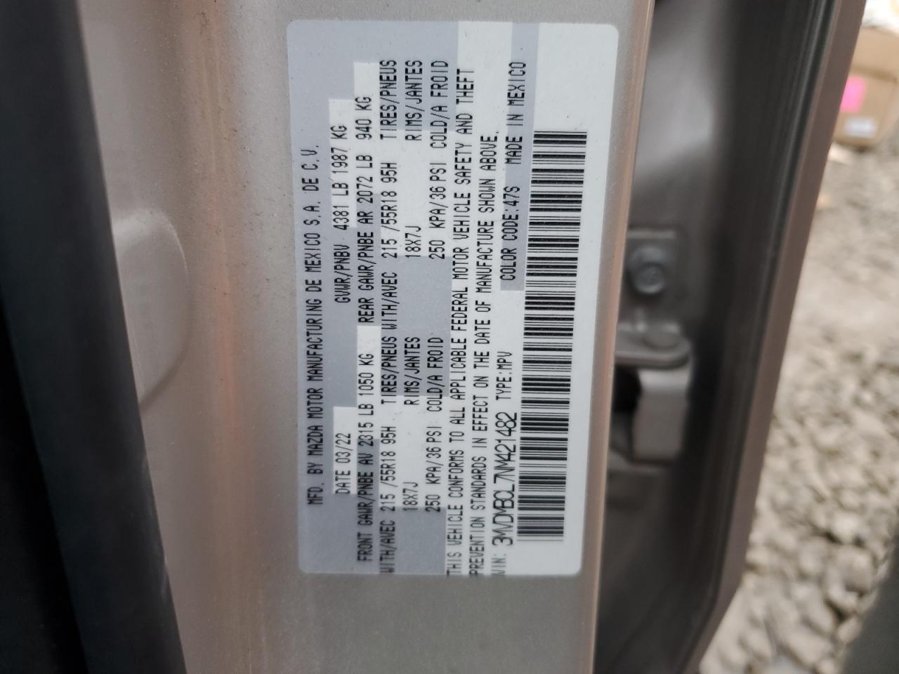 2022 MAZDA CX-30 PREFERRED VIN:3MVDMBCL7NM421482
