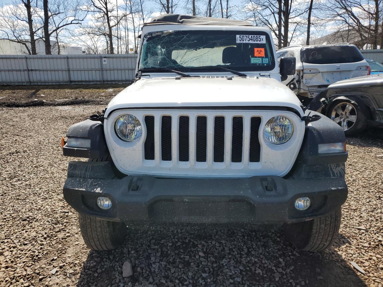 2022 JEEP WRANGLER SPORT VIN:1C4GJXAG3NW220415