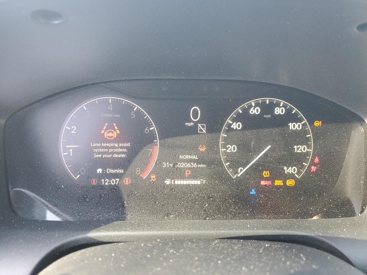 2023 HONDA HR-V SPORT VIN:3CZRZ2H52PM720152