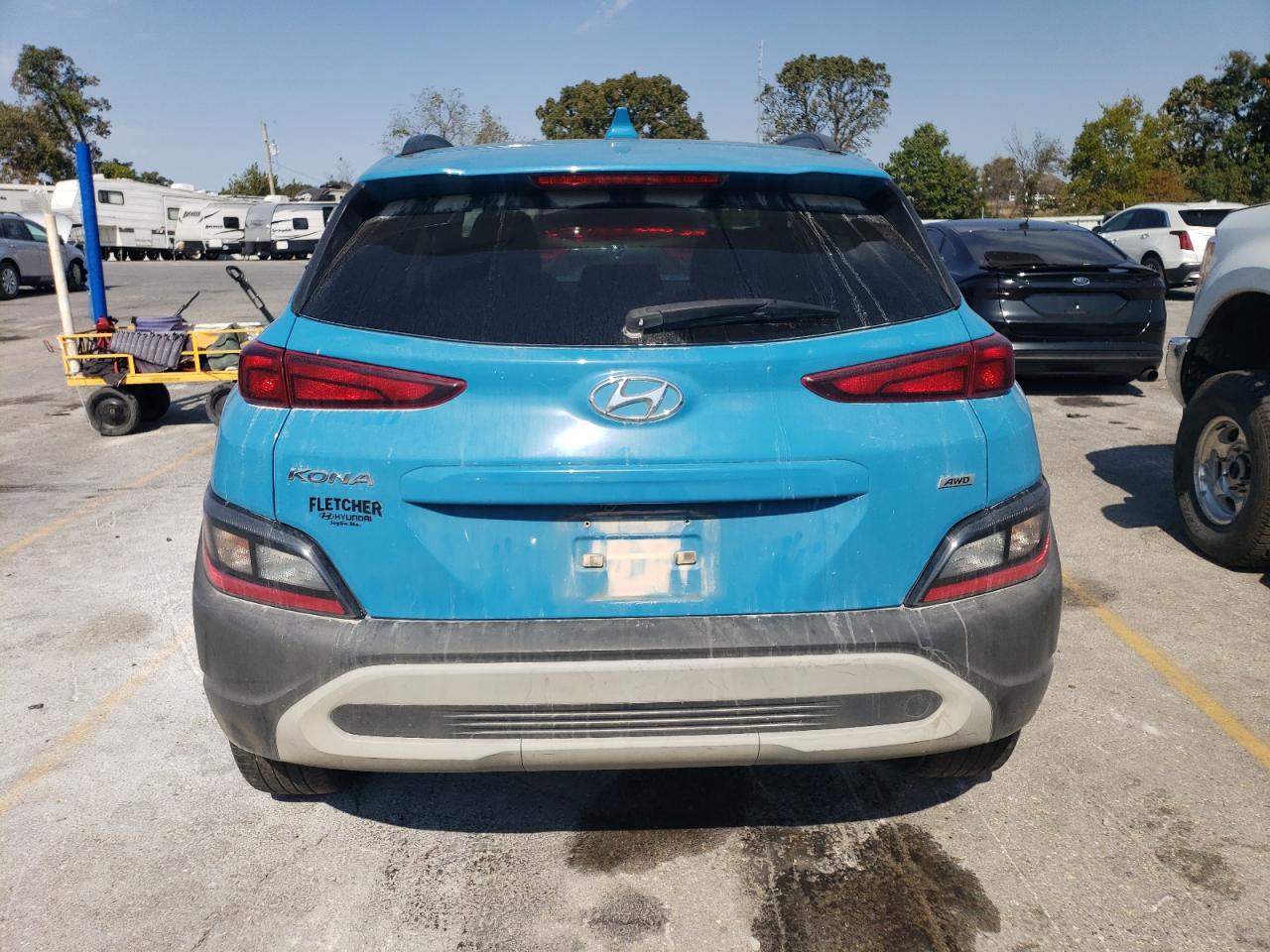 2022 HYUNDAI KONA SEL VIN:KM8K6CAB0NU770221