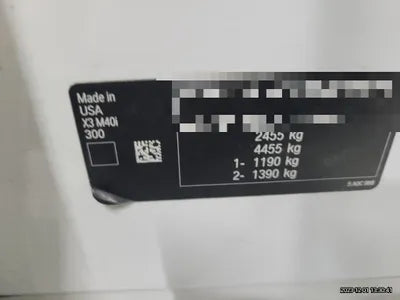 2020 BMW X3 M WBATY9102L9D63201 VIN:WBATY9102L9D63201