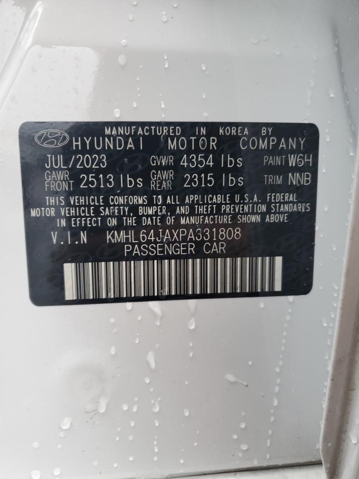 2023 HYUNDAI SONATA SEL VIN:KMHL64JAXPA331808