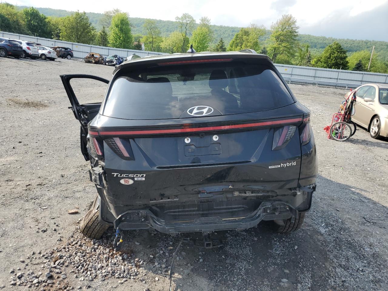 2022 HYUNDAI TUCSON BLUE VIN:KM8JBCA13NU031035