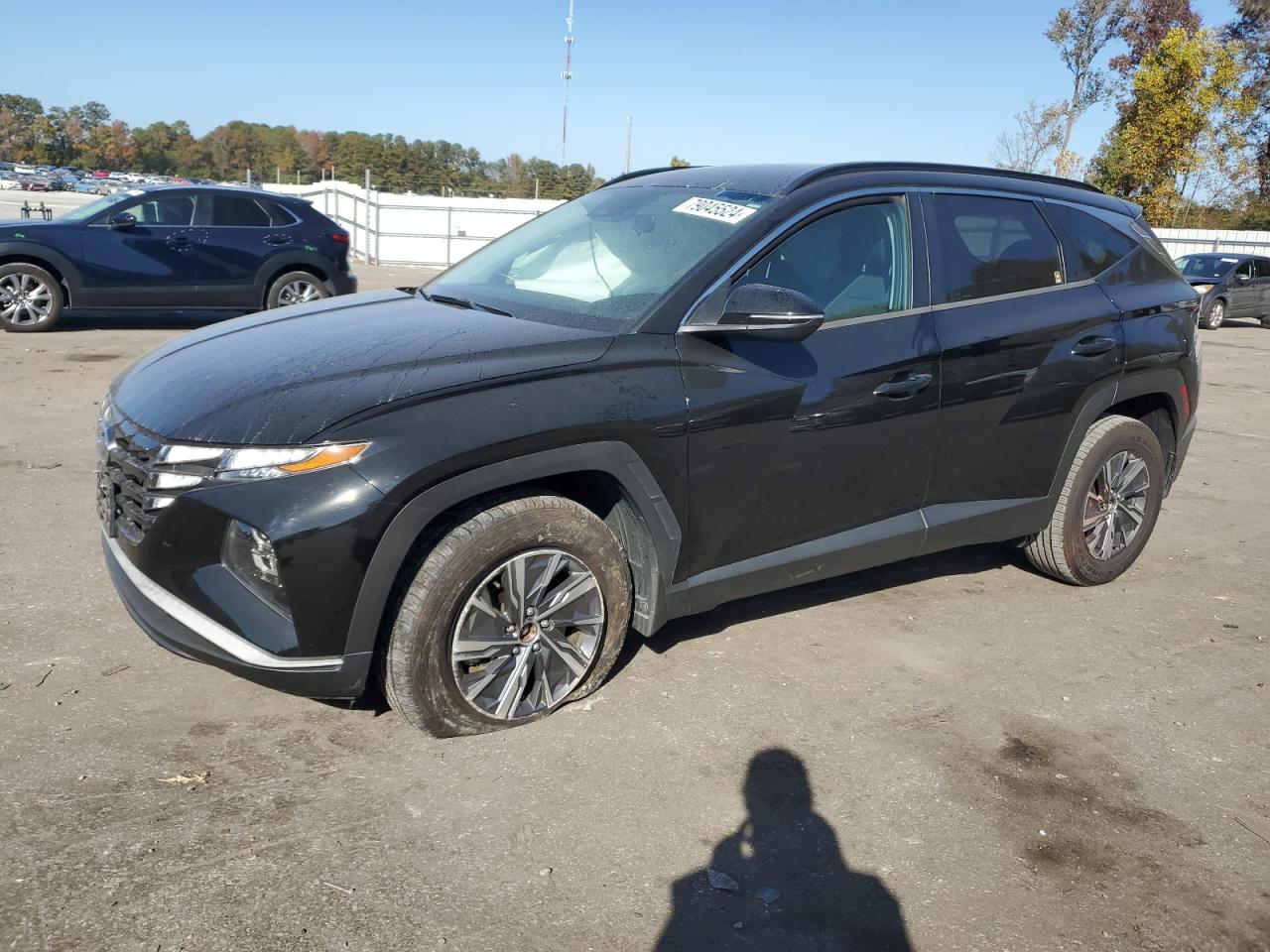 2022 HYUNDAI TUCSON BLUE VIN:KM8JBCA15NU030520