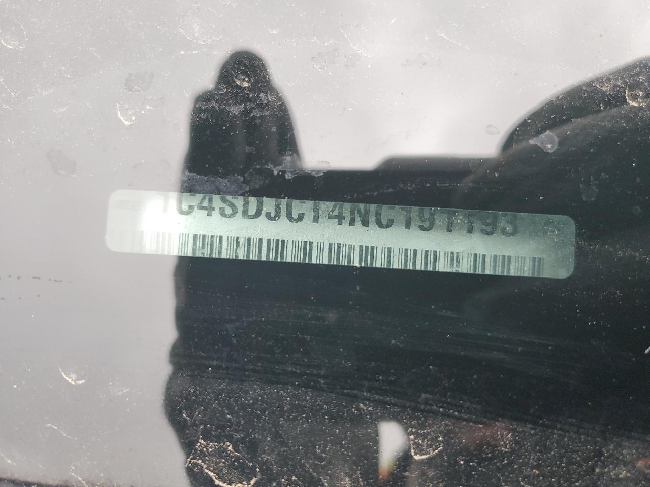 2022 DODGE DURANGO R/T VIN:1C4SDJCT4NC191193