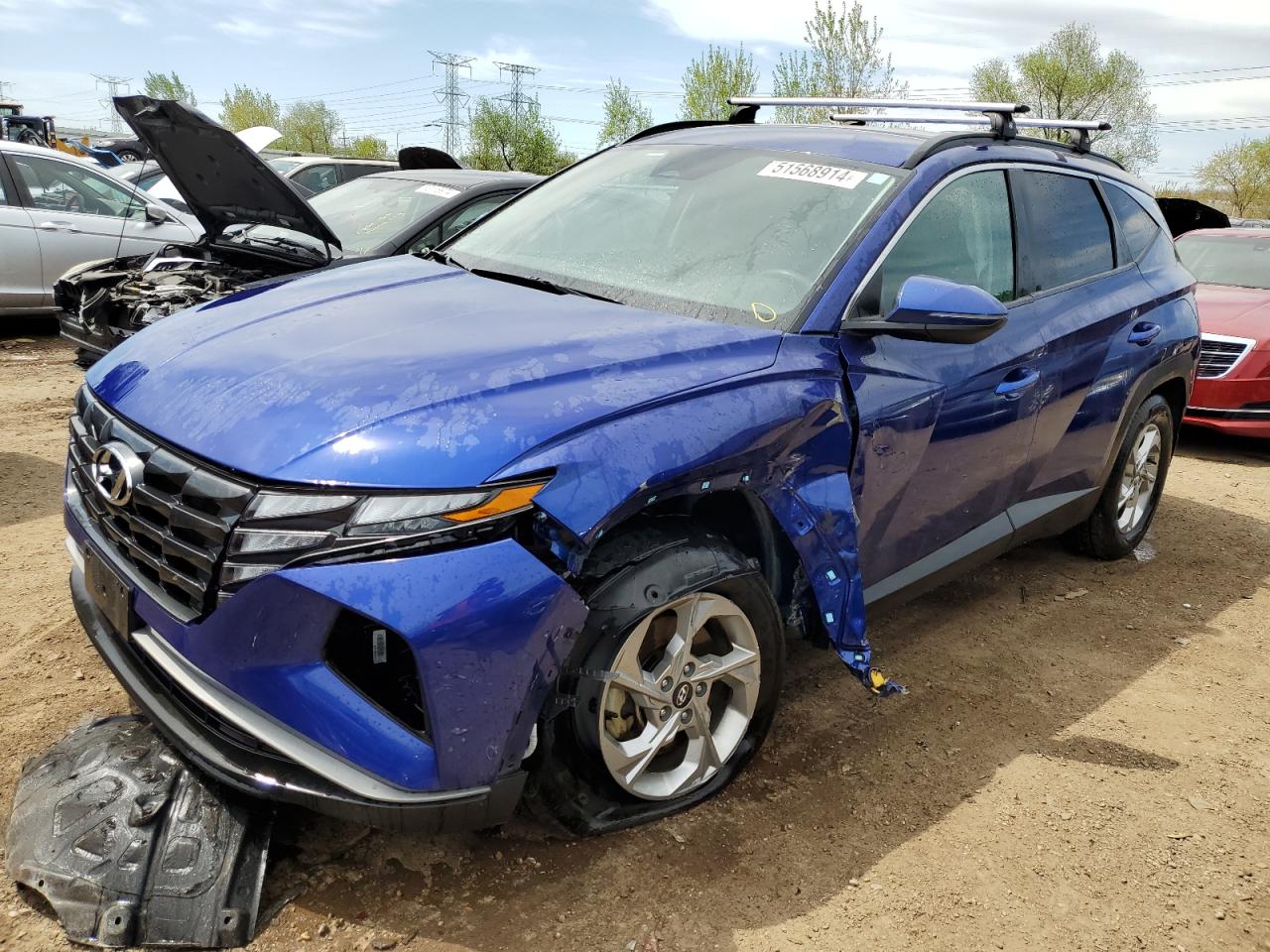 2022 HYUNDAI TUCSON SEL VIN:5NMJBCAE0NH091448