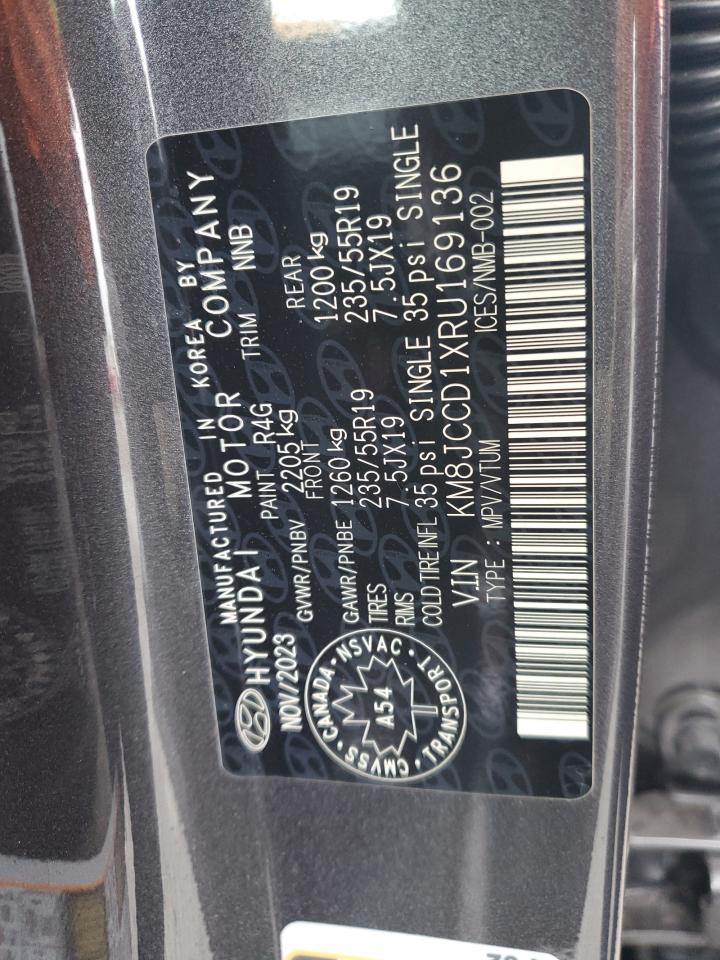 2024 HYUNDAI TUCSON SEL CONVENIENCE VIN:KM8JCCD1XRU169136