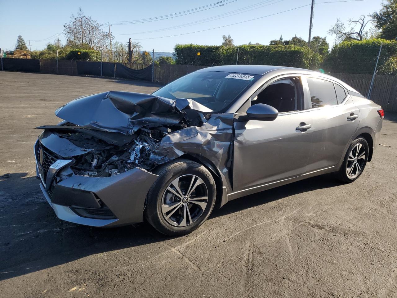 2022 NISSAN SENTRA SV VIN:3N1AB8CVXNY317384