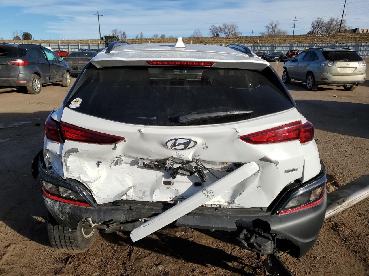 2022 HYUNDAI KONA SEL VIN:KM8K6CAB6NU836724