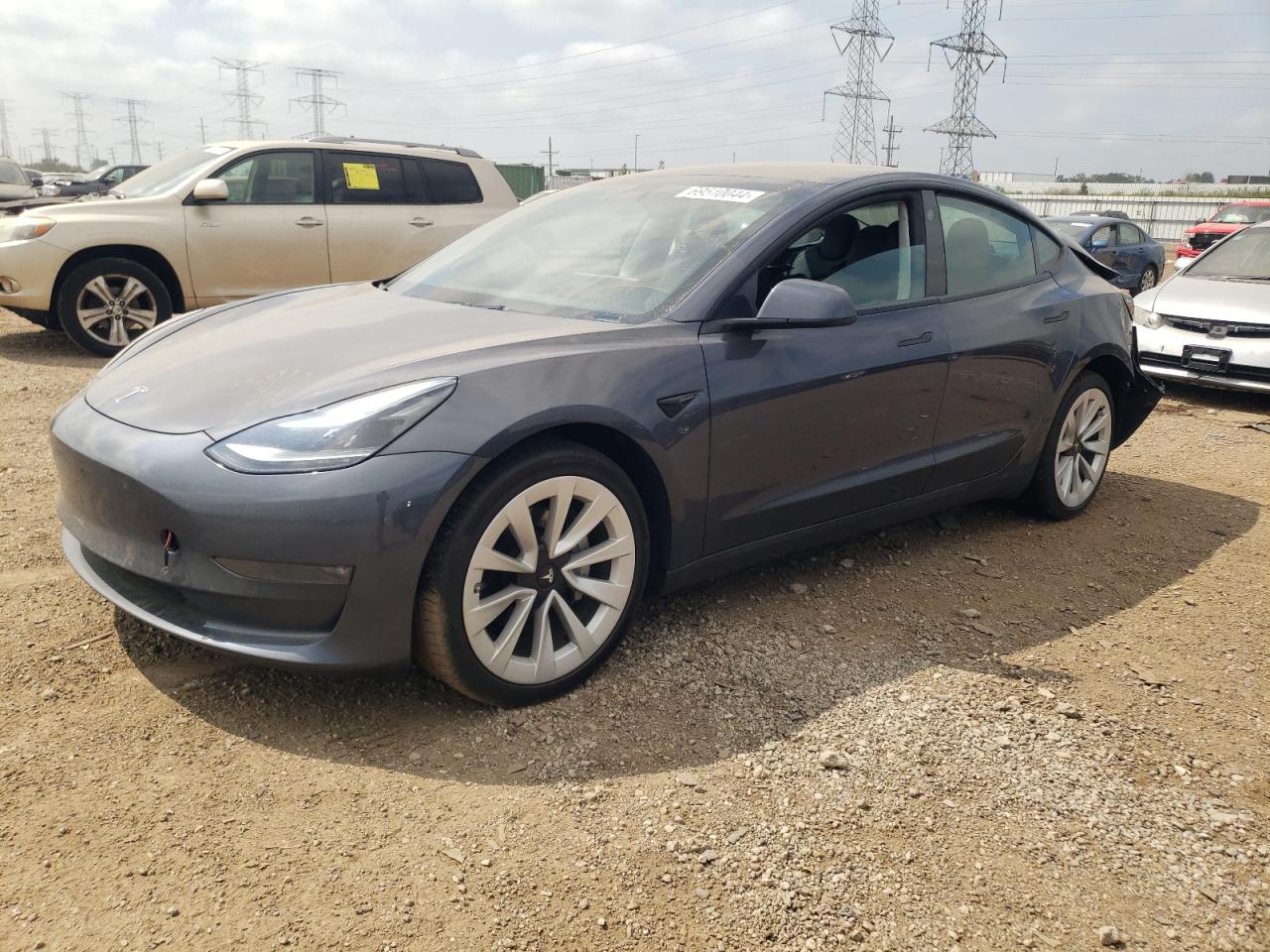 2022 TESLA MODEL 3  VIN:5YJ3E1EB8NF124024