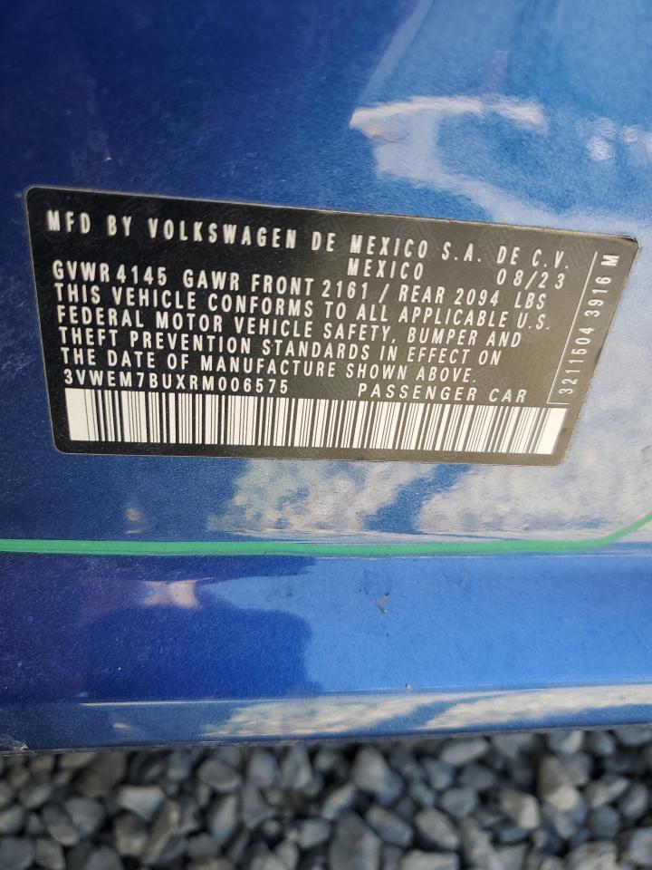 2024 VOLKSWAGEN JETTA SE VIN:3VWEM7BUXRM006575