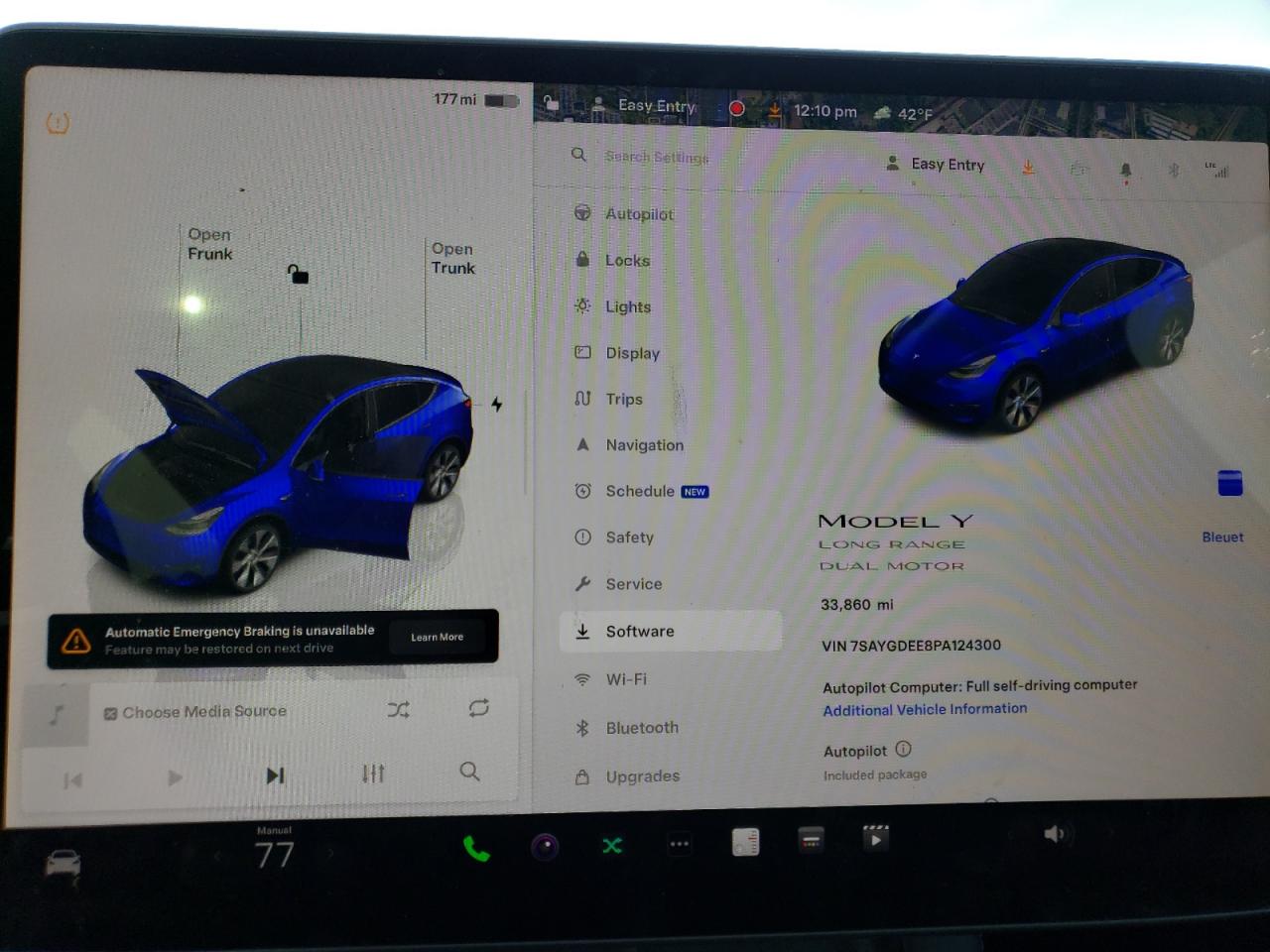 2023 TESLA MODEL Y  VIN:7SAYGDEE8PA124300
