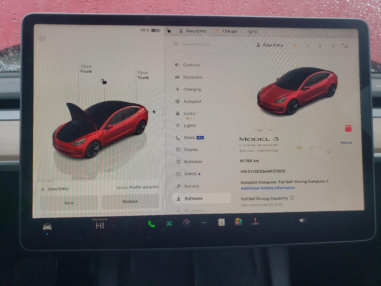 2022 TESLA MODEL 3  VIN:5YJ3E1EB4NF273515