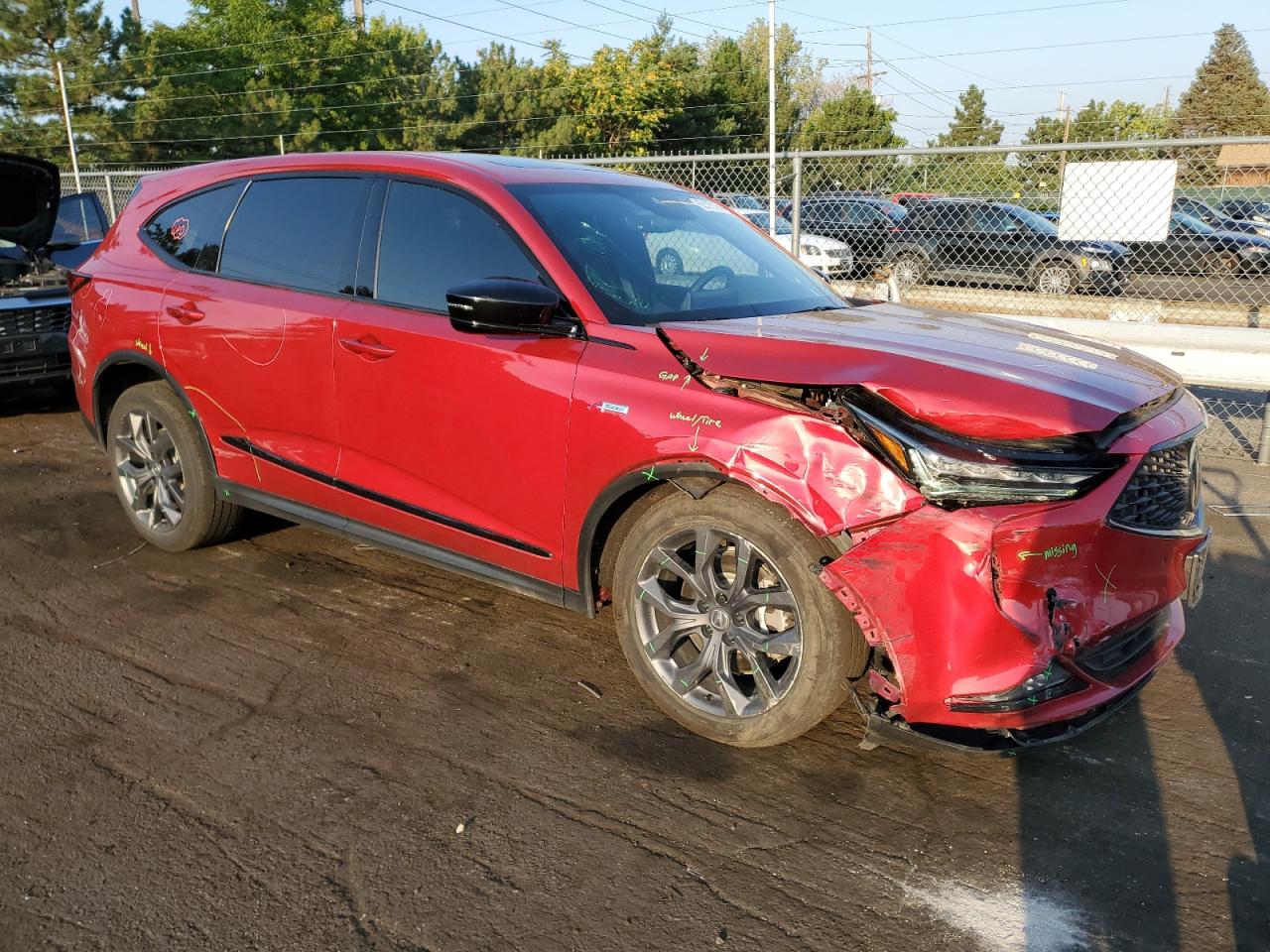 2022 ACURA MDX A-SPEC VIN:5J8YE1H07NL028688
