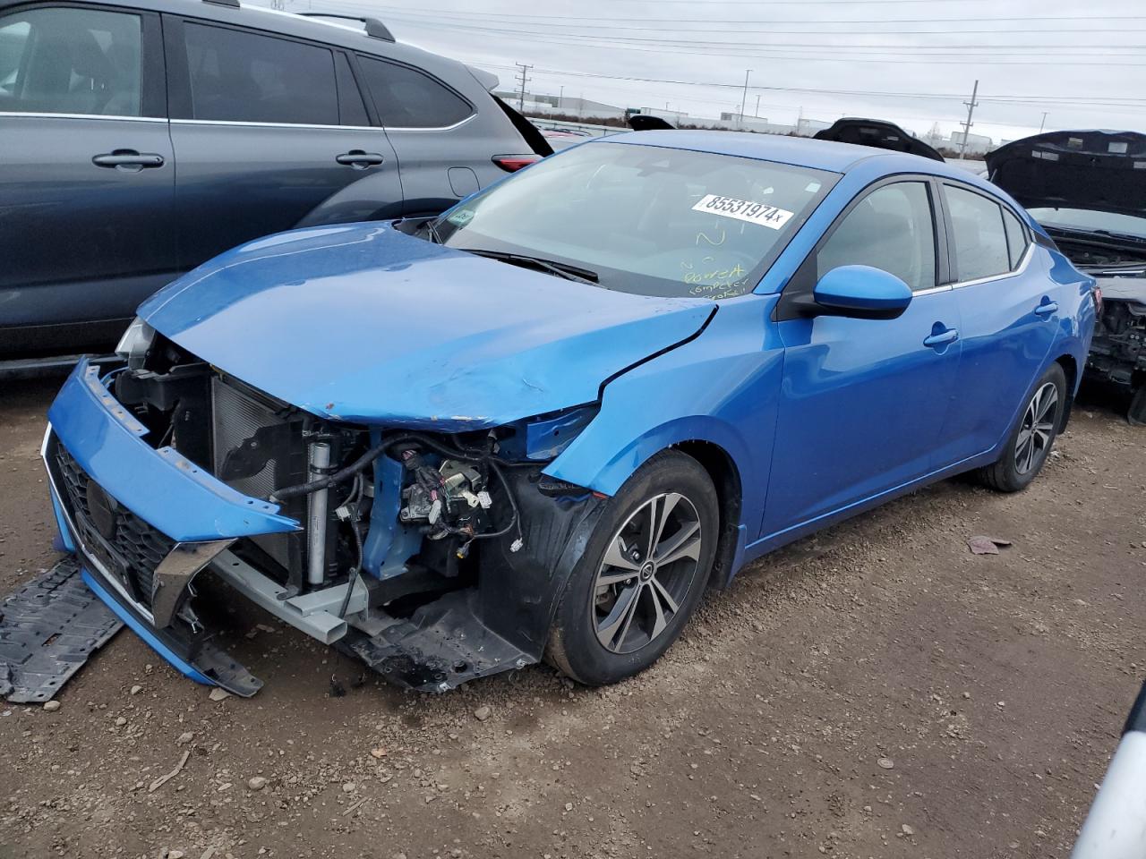 2022 NISSAN SENTRA SV VIN:3N1AB8CV2NY286678
