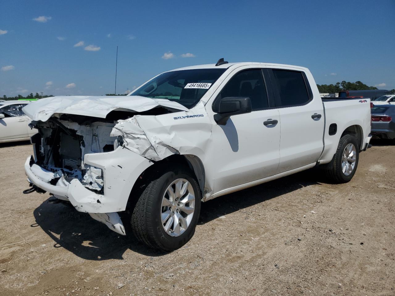 2022 CHEVROLET SILVERADO K1500 CUSTOM VIN:1GCPDBEK4NZ522349