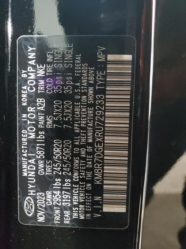 2024 HYUNDAI PALISADE CALLIGRAPHY VIN:1FAFP42R53F417288