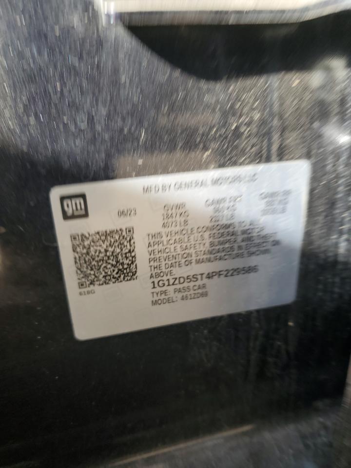 2023 CHEVROLET MALIBU LT VIN:1G1ZD5ST4PF229586