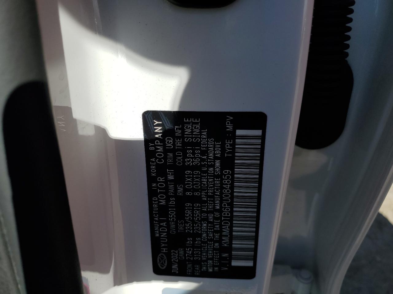 2023 GENESIS GV70 BASE VIN:KMUMADTB6PU084859