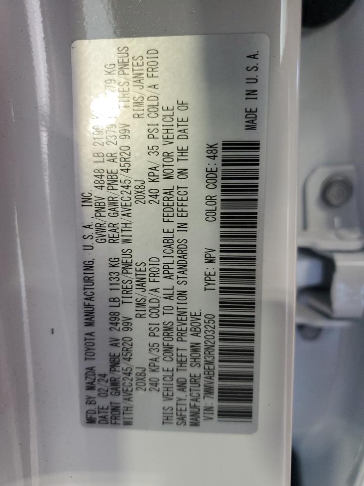 2024 MAZDA CX-50 PREMIUM PLUS VIN:7MMVABEM3RN203250