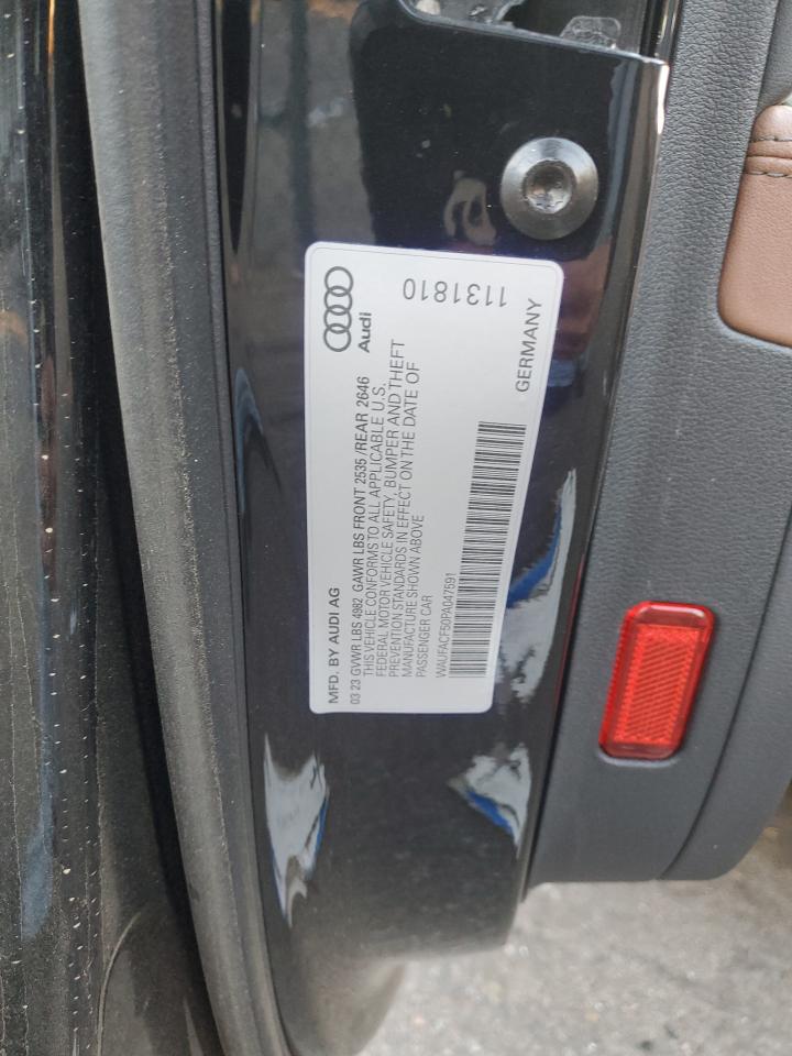 2023 AUDI A5 PREMIUM PLUS 45 VIN:WAUFACF50PA047591