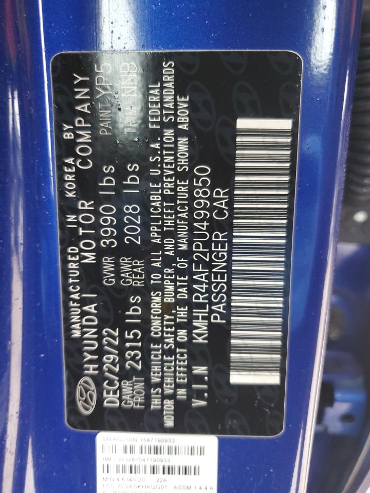 2023 HYUNDAI ELANTRA N LINE VIN:KMHLR4AF2PU499850