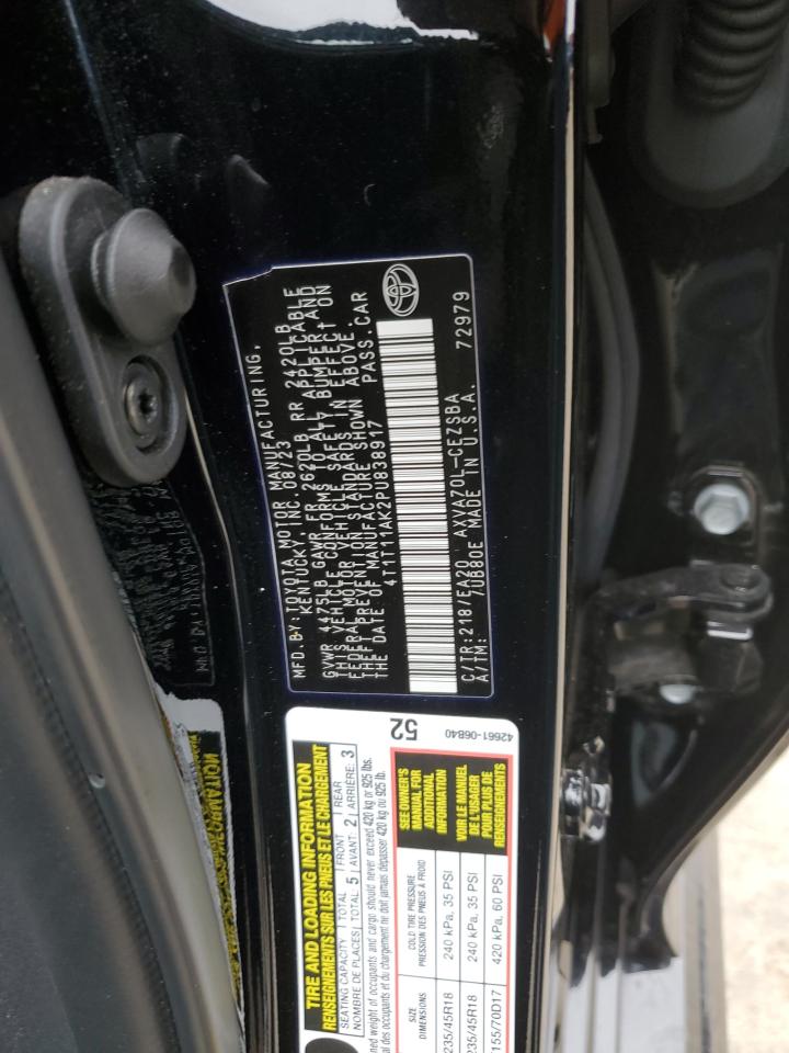 2023 TOYOTA CAMRY SE NIGHT SHADE VIN:3N1AB8DV1LY261217