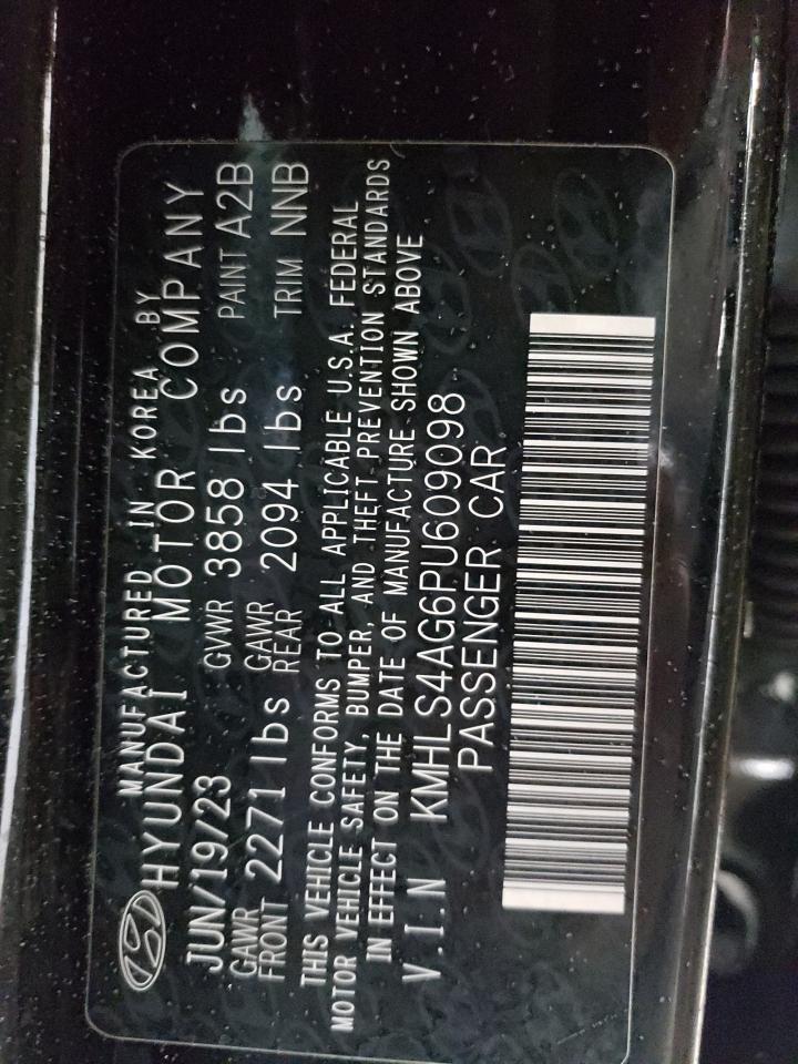 2023 HYUNDAI ELANTRA SEL VIN:KMHLS4AG6PU609098