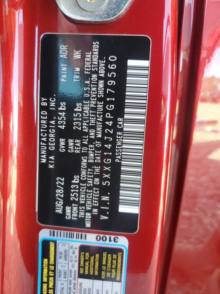 2023 KIA K5 LXS VIN:5XXG14J24PG179560