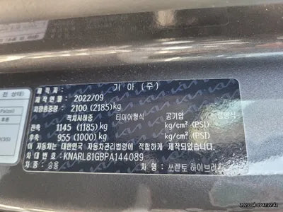 2023 Kia Sorento KNARL81GBPA144089 VIN:KNARL81GBPA144089