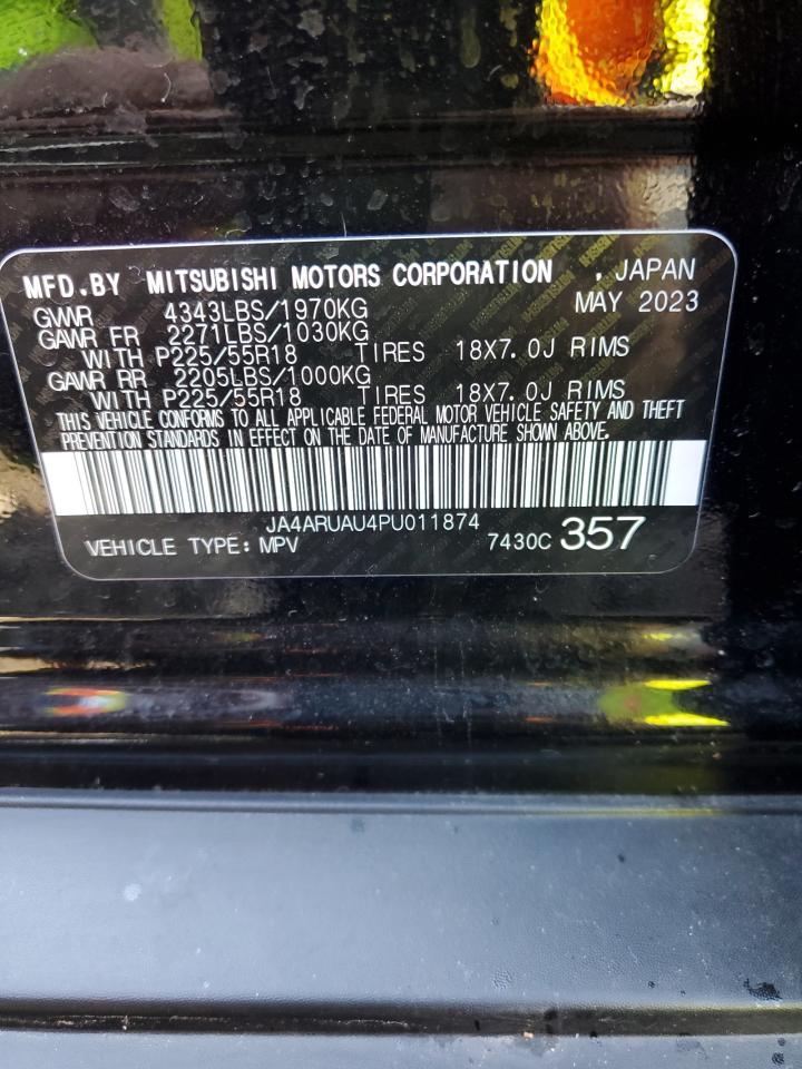 2023 MITSUBISHI OUTLANDER SPORT S/SE VIN:JA4ARUAU4PU011874