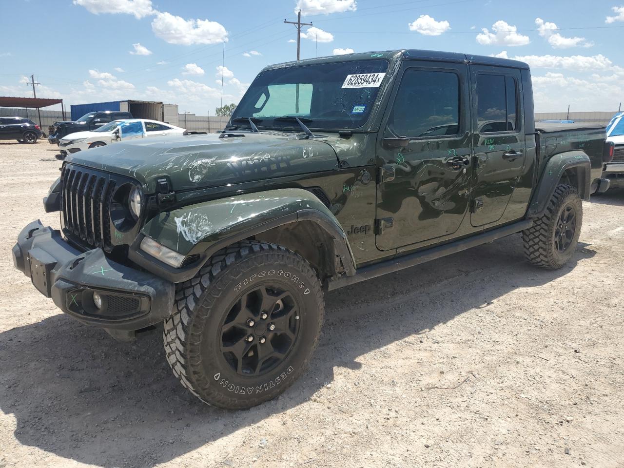 2022 JEEP GLADIATOR SPORT VIN:1C6HJTAG5NL139020