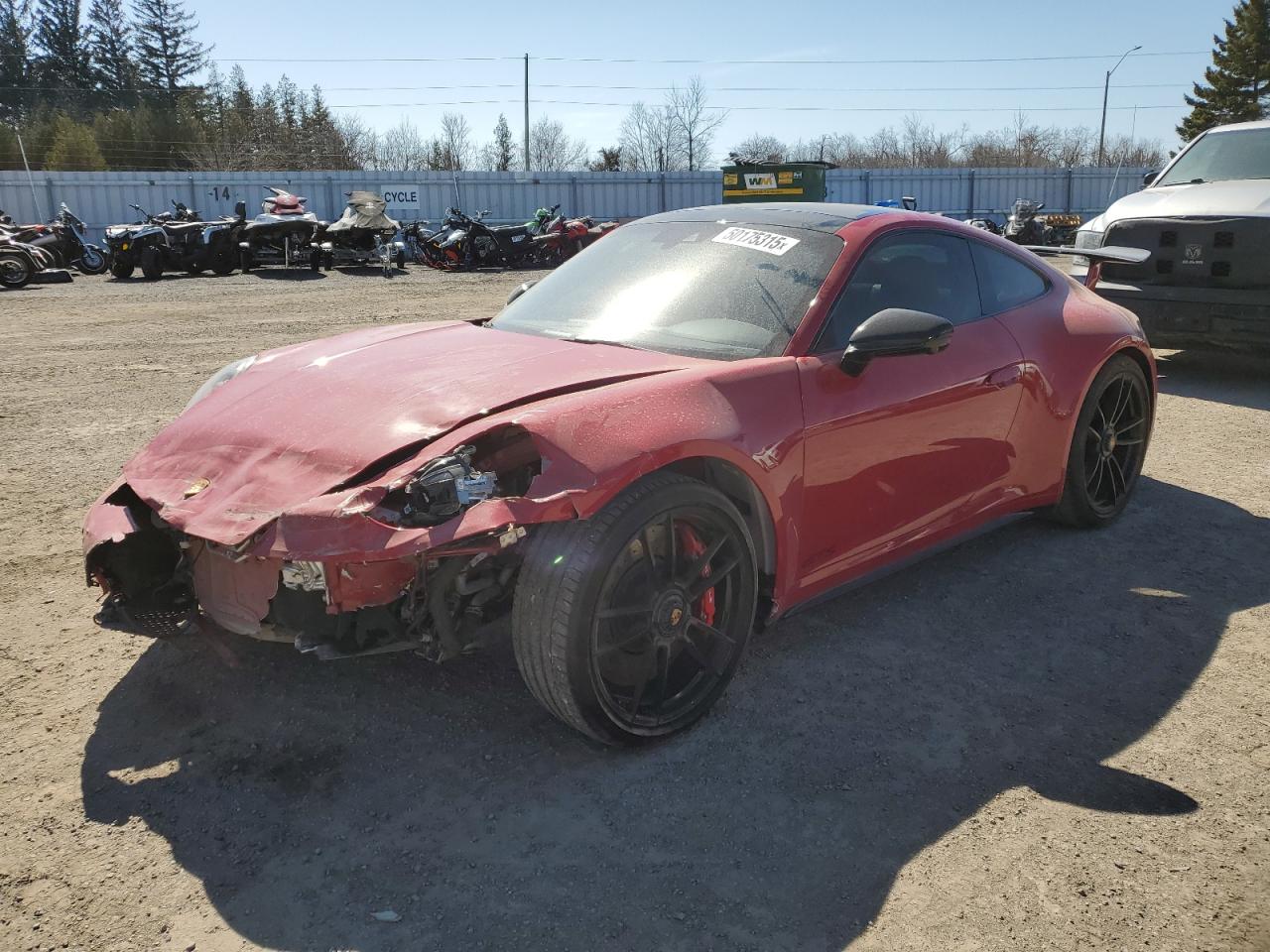 2022 PORSCHE 911 CARRERA S VIN:WP0AB2A96NS221850