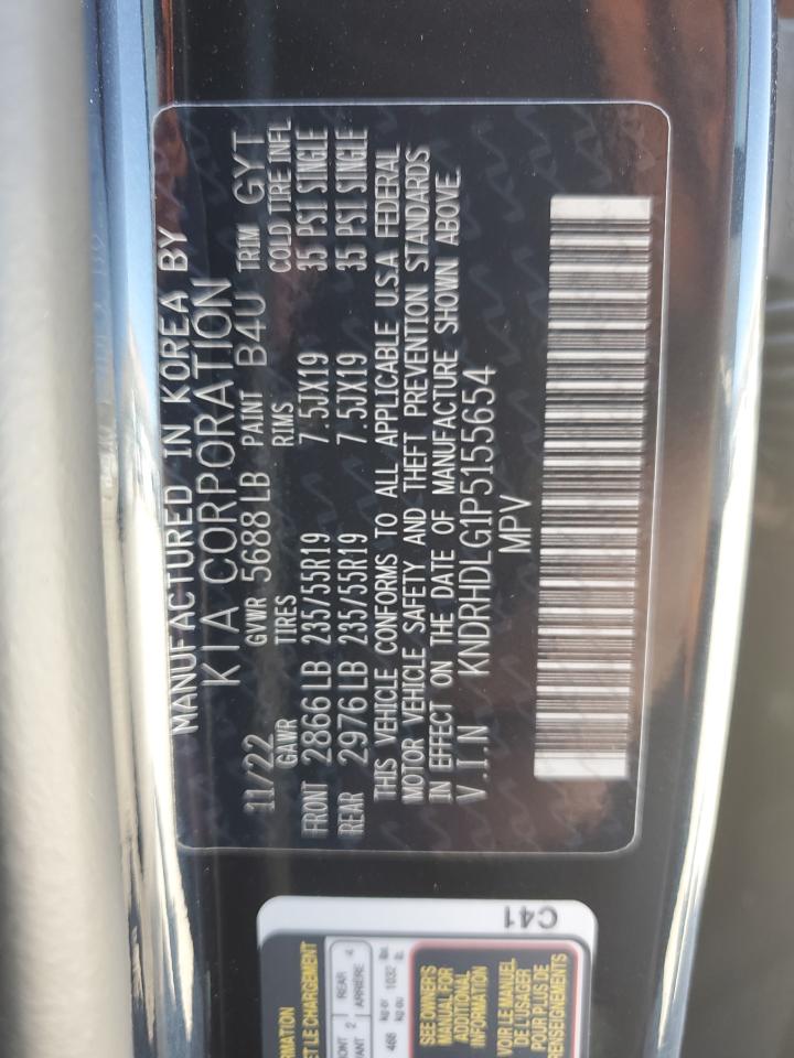 2023 KIA SORENTO EX VIN:KNDRHDLG1P5155654