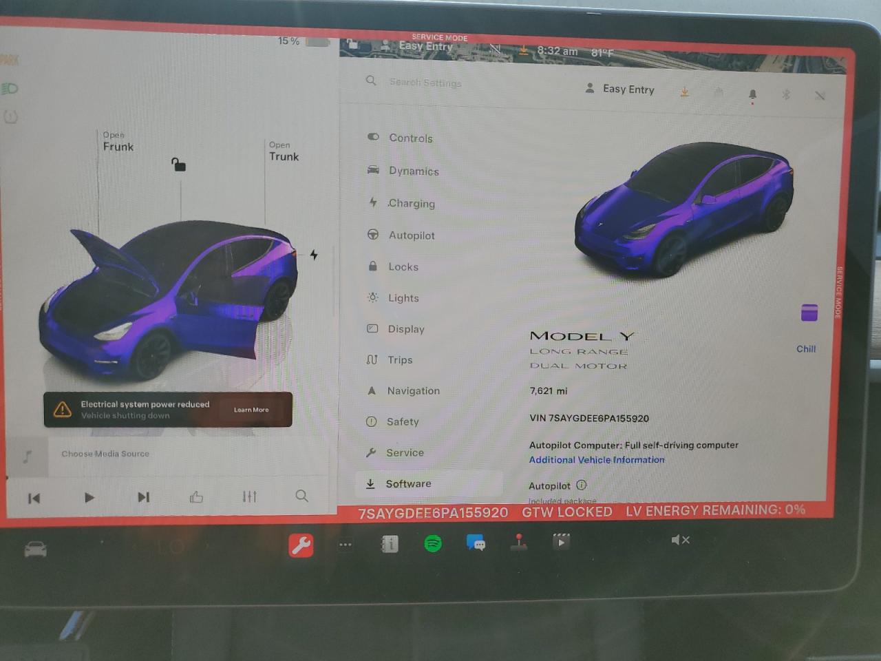 2023 TESLA MODEL Y  VIN:7SAYGDEE6PA155920