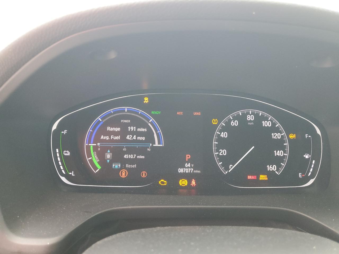 2022 HONDA INSIGHT EX VIN:19XZE4F57NE011112