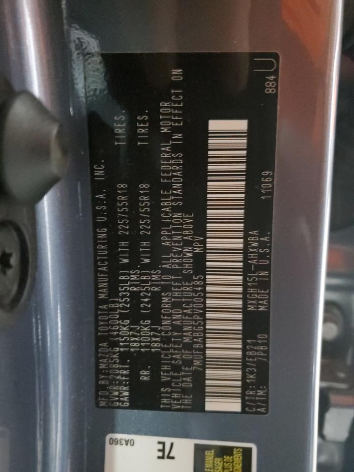 2023 TOYOTA COROLLA CROSS LE VIN:7MUFBABG5PV005485