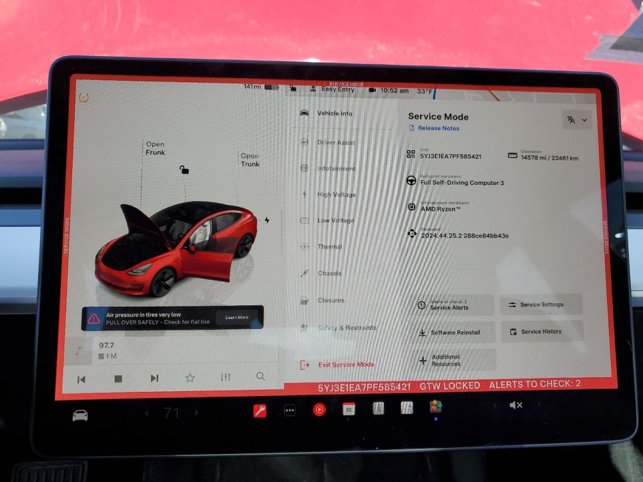 2023 TESLA MODEL 3  VIN:5YJ3E1EA7PF585421