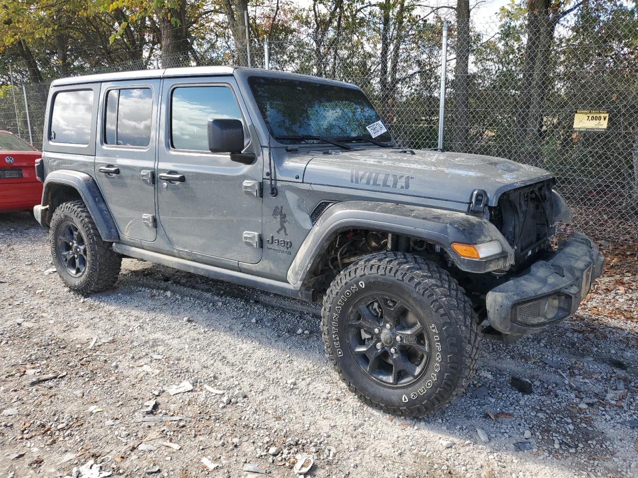 2022 JEEP WRANGLER UNLIMITED SPORT VIN:1C4HJXDG5NW103726