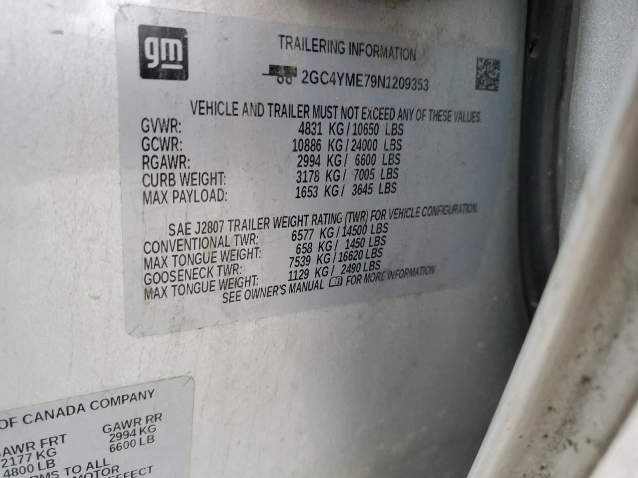 2022 CHEVROLET SILVERADO K2500 CUSTOM VIN:KMHDH4AE5DU976555