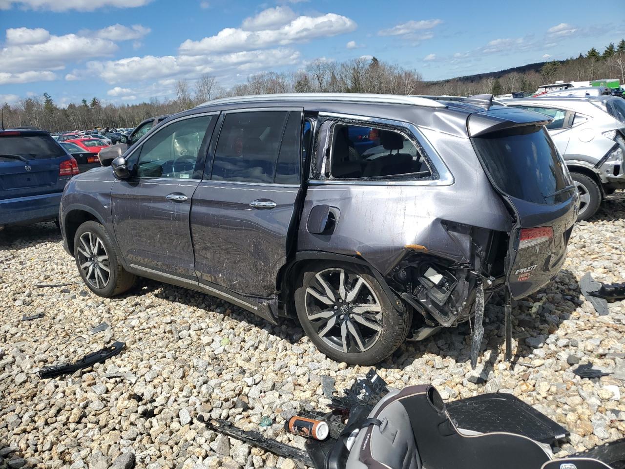 2022 HONDA PILOT TOURING VIN:5FNYF6H67NB029131