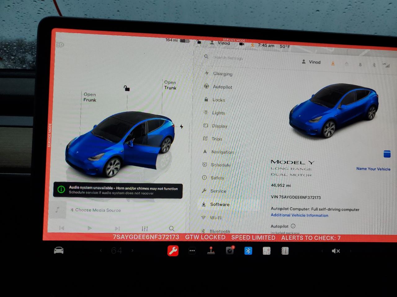 2022 TESLA MODEL Y  VIN:7SAYGDEE6NF372173