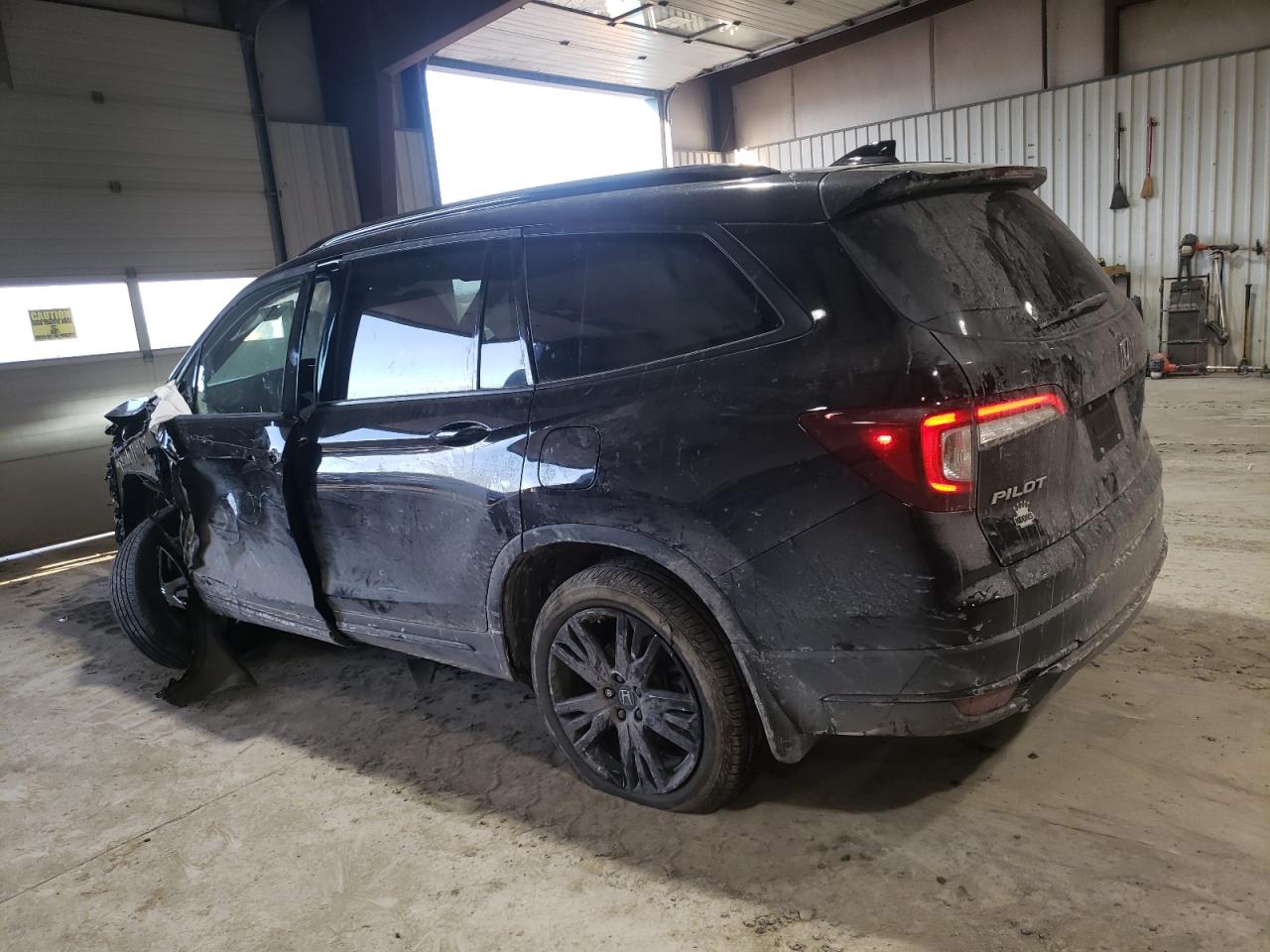 2022 HONDA PILOT BLACK VIN:5FNYF6H72NB029286