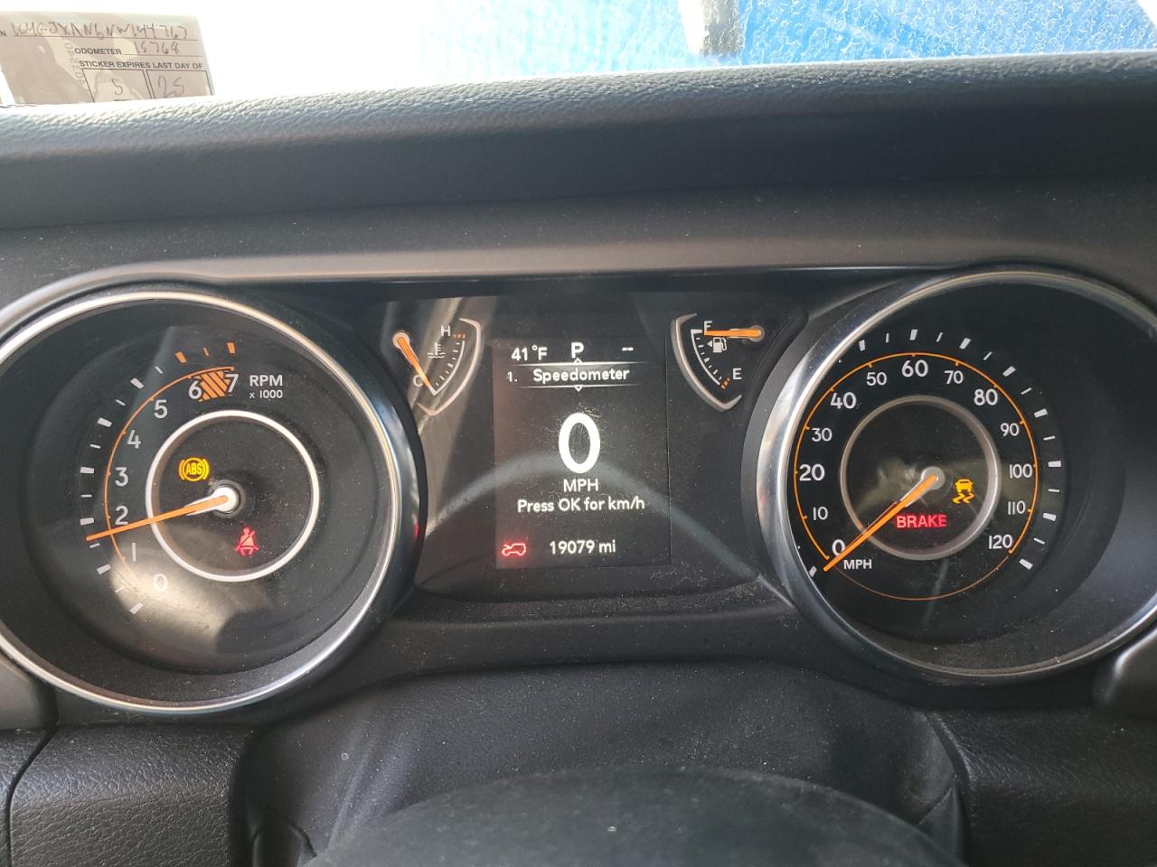 2022 JEEP WRANGLER SPORT VIN:1C4GJXAN6NW144767