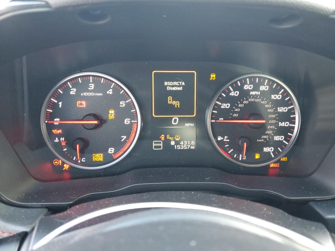 2022 SUBARU WRX LIMITED VIN:JF1VBAL60N9014947
