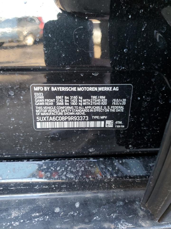 2023 BMW X5 XDRIVE45E VIN:5UXTA6C08P9R93373
