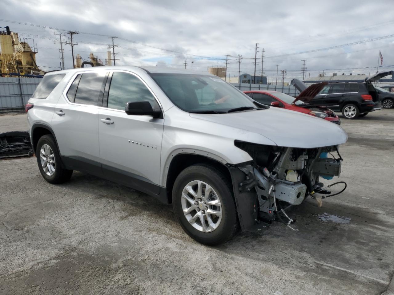 2022 CHEVROLET TRAVERSE LS VIN:1GNEVFKWXNJ133045