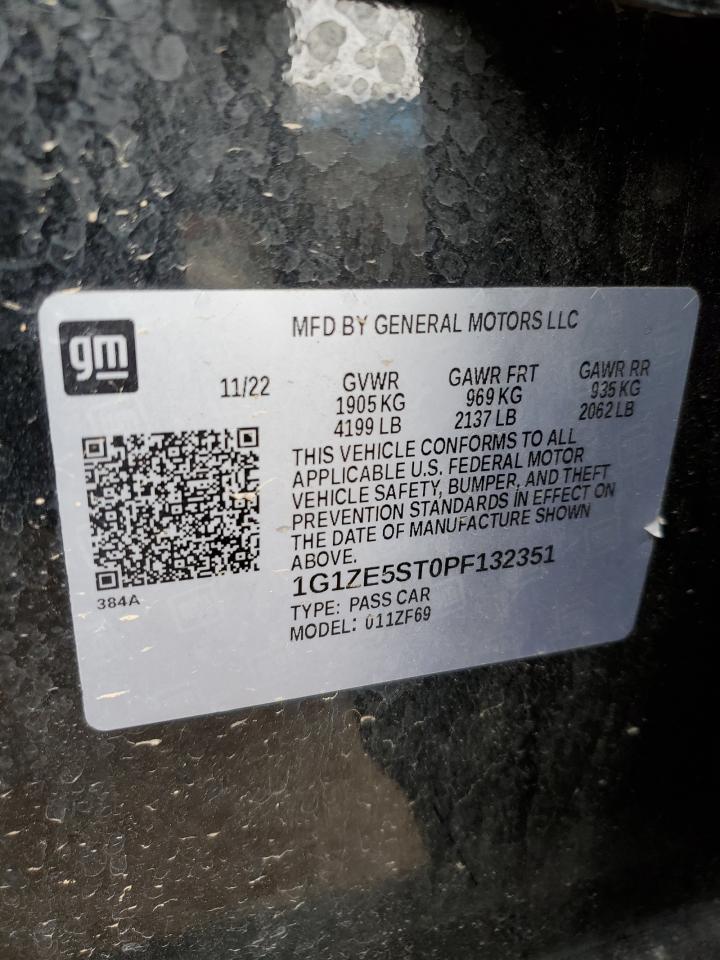 2023 CHEVROLET MALIBU PREMIER VIN:1G1ZE5ST0PF132351