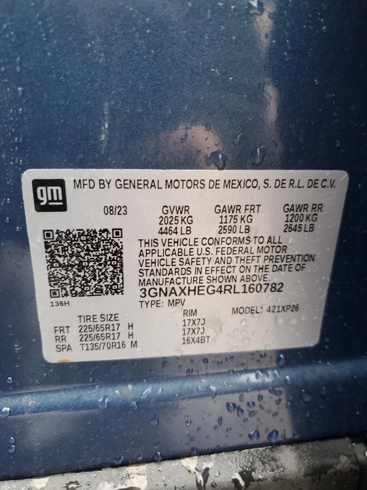 2024 CHEVROLET EQUINOX LS VIN:3GNAXHEG4RL160782