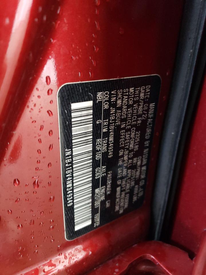 2022 NISSAN ROGUE SPORT SV VIN:JN1BJ1BV4NW349349